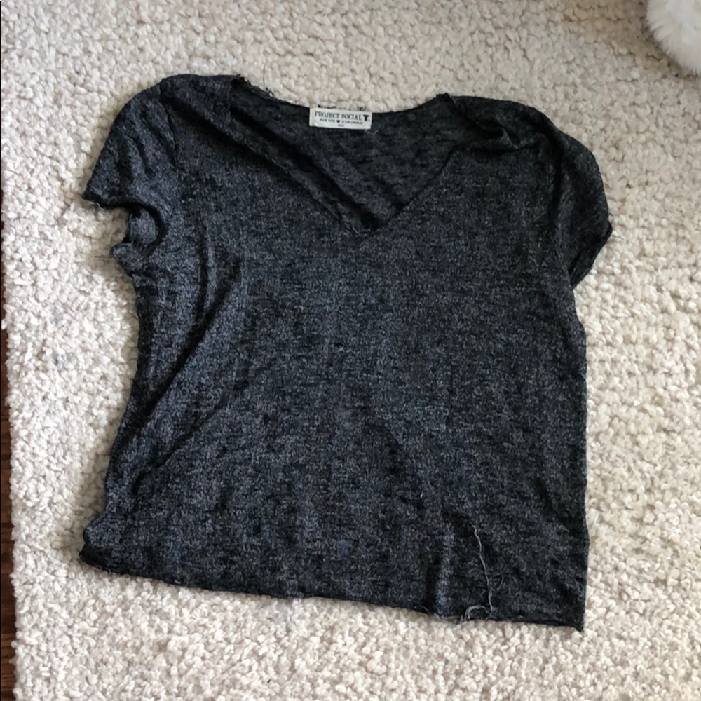 Project social tee black and white tee